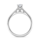 Photo of Jena 1/2 ct tw. Lab Grown Diamond Oval Solitaire Bridal Set 14K White Gold [BT2163WE-C000]