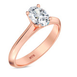 Photo of Jena 3/4 ct tw. Diamond Oval Solitaire Trio Set 10K Rose Gold [BT2233RE-V070]