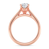 Photo of Jena 1 ct tw. Lab Grown Diamond Oval Solitaire Bridal Set 14K Rose Gold [BT2164RE-C000]