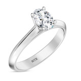 Photo of Jena 1/2 ct tw. Lab Grown Diamond Oval Solitaire Trio Set 14K White Gold [BT2163WE-C000]