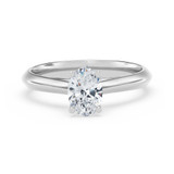 Photo of Jena 3/4 ct tw. Lab Grown Diamond Oval Solitaire Bridal Set 14K White Gold [BT2219WE-C000]