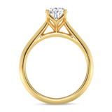 Photo of Jena 1 ct tw. Diamond Oval Solitaire Bridal Set 14K Yellow Gold [BT2193YE-V095]
