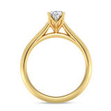 Photo of Jena 3/4 ct tw. Lab Grown Diamond Oval Solitaire Trio Set 14K Yellow Gold [BT2219YE-C000]