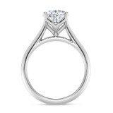Photo of Jena 2 ct tw. Lab Grown Diamond Oval Solitaire Bridal Set 14K White Gold [BT2165WE-I195]