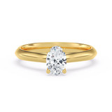 Photo of Jena 1/2 ct tw. Diamond Oval Solitaire Engagement Ring 14K Yellow Gold [BT2192YE-V045]