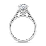 Photo of Jena 3 ct tw. Lab Grown Diamond Oval Solitaire Bridal Set 10K White Gold [BT2166WE-I295]