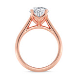 Photo of Jena 3 ct tw. Lab Grown Diamond Oval Solitaire Engagement Ring 10K Rose Gold [BT2166RE-I295]
