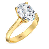 Photo of Jena 2 ct tw. Diamond Oval Solitaire Trio Set 14K Yellow Gold [BT2194YE-V195]