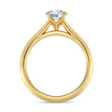 Photo of Jena 3/4 ct tw. Lab Grown Diamond Round Solitaire Bridal Set 14K Yellow Gold [BT2215YE-C000]
