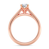 Photo of Jena 1/2 ct tw. Diamond Round Solitaire Bridal Set 14K Rose Gold [BT2184RE-R045]