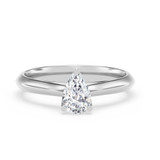 Photo of Jena 1/2 ct tw. Lab Grown Diamond Pear Solitaire Bridal Set 10K White Gold [BT1928WE-C000]