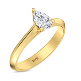 Photo of Jena 1/2 ct tw. Lab Grown Diamond Pear Solitaire Bridal Set 10K Yellow Gold [BT1928YE-C000]