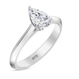 Photo of Jena 3/4 ct tw. Diamond Pear Solitaire Trio Set 10K White Gold [BT2239WE-F070]