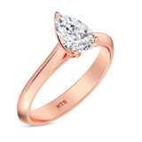 Photo of Jena 1 ct tw. Diamond Pear Solitaire Bridal Set 10K Rose Gold [BT2197RE-F095]