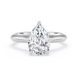Photo of Jena 2 ct tw. Lab Grown Diamond Pear Solitaire Engagement Ring 10K White Gold [BT2168WE-M195]