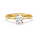 Photo of Jena 3/4 ct tw. Lab Grown Diamond Pear Solitaire Bridal Set 14K Yellow Gold [BT2225YE-C000]
