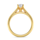 Photo of Jena 3/4 ct tw. Lab Grown Diamond Pear Solitaire Bridal Set 14K Yellow Gold [BT2225YE-C000]