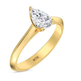 Photo of Jena 3/4 ct tw. Lab Grown Diamond Pear Solitaire Engagement Ring 14K Yellow Gold [BT2225YE-C000]