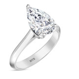 Photo of Jena 2 ct tw. Diamond Pear Solitaire Trio Set 10K White Gold [BT2198WE-F195]