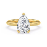 Photo of Jena 2 ct tw. Lab Grown Diamond Pear Solitaire Trio Set 14K Yellow Gold [BT2168YE-M195]