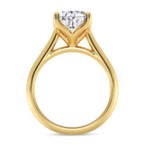 Photo of Jena 3 ct tw. Lab Grown Diamond Pear Solitaire Bridal Set 10K Yellow Gold [BT2169YE-M295]
