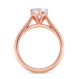 Photo of Jena 3/4 ct tw. Diamond Heart Solitaire Bridal Set 14K Rose Gold [BT2237RE-H070]
