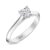 Photo of Jena 1/2 ct tw. Lab Grown Diamond Heart Solitaire Bridal Set 10K White Gold [BT2173WE-C000]