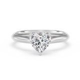Photo of Jena 3/4 ct tw. Diamond Heart Solitaire Bridal Set 10K White Gold [BT2237WE-H070]