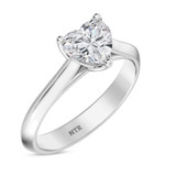 Photo of Jena 1 ct tw. Diamond Heart Solitaire Trio Set 10K White Gold [BT2205WE-H095]