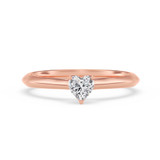 Photo of Jena 1/4 ct tw. Lab Grown Diamond Heart Solitaire Bridal Set 14K Rose Gold [BT2222RE-C000]