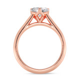 Photo of Jena 1 ct tw. Lab Grown Diamond Heart Solitaire Bridal Set 10K Rose Gold [BT2174RE-C000]