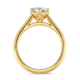 Photo of Jena 1 ct tw. Lab Grown Diamond Heart Solitaire Bridal Set 10K Yellow Gold [BT2174YE-C000]