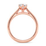 Photo of Jena 1/2 ct tw. Diamond Heart Solitaire Engagement Ring 10K Rose Gold [BT2204RE-H045]