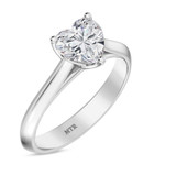 Photo of Jena 3/4 ct tw. Lab Grown Diamond Heart Solitaire Engagement Ring 14K White Gold [BT2223WE-C000]