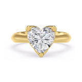 Photo of Jena 3 ct tw. Heart Solitaire Engagement Ring 14K Yellow Gold [BT2207YE-H295]
