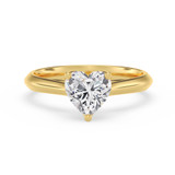 Photo of Jena 3/4 ct tw. Lab Grown Diamond Heart Solitaire Engagement Ring 10K Yellow Gold [BT2223YE-C000]