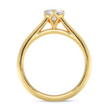 Photo of Jena 1/2 ct tw. Diamond Heart Solitaire Engagement Ring 10K Yellow Gold [BT2204YE-H045]