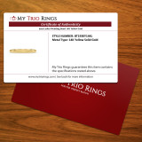 Jena Ladies Wedding Band 14K Yellow Gold