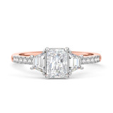 Photo of Alwin 1 5/8 ct tw. Lab Grown Diamond Radiant Solitaire Engagement Ring 10K Rose Gold [BT2103RE-Z095]
