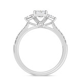 Photo of Alwin 1 7/8 ct tw. Lab Grown Radiant Solitaire Diamond Trio Set 10K White Gold [BT2103WE-Z095]
