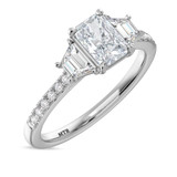 Photo of Alwin 1 5/8 ct tw. Lab Grown Diamond Radiant Solitaire Engagement Ring 10K White Gold [BT2103WE-Z095]