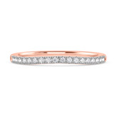Photo of Aurel 1 3/4 ct tw. Lab Grown Radiant Solitaire Pink Diamond Bridal Set 14K Rose Gold [BT2100RL]