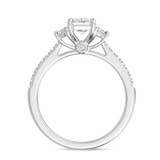 Photo of Aurel 1 7/8 ct tw. Lab Grown Radiant Solitaire Diamond Trio Set 14K White Gold [BT2107WE-Z095]