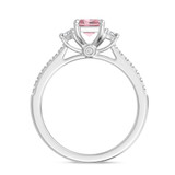 Photo of Aurel 1 5/8 ct tw. Lab Grown Radiant Solitaire Pink Diamond Engagement Ring 10K White Gold [BT2104WE-ZP090]