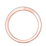 Photo of Aurel 1 3/4 ct tw. Lab Grown Radiant Solitaire Blue Diamond Bridal Set 10K Rose Gold [BT2100RL]