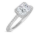 Photo of Marzell 3 2/3 ct tw. Lab Grown Radiant Solitaire Diamond Trio Set 14K White Gold [BT2099WE-Z195]