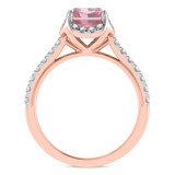 Photo of Daisy 3 1/5 ct tw. Lab Grown Radiant Solitaire Pink Diamond Trio Set 10K Rose Gold [BT2108RE-ZP195]