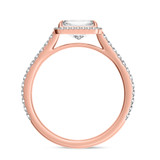 Photo of Marzell 2 1/2 ct tw. Lab Grown Diamond Radiant Solitaire Engagement Ring 14K Rose Gold [BT2099RE-Z195]