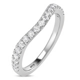 Photo of Daisy 2 3/4 ct tw. Lab Grown Radiant Solitaire Yellow Diamond Bridal Set 14K White Gold [BT1659WL]