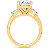 Photo of Canna 4 ct tw. Lab Grown Diamond Cushion Solitaire Bridal Set 10K Yellow Gold [BT2255YE-Q295]